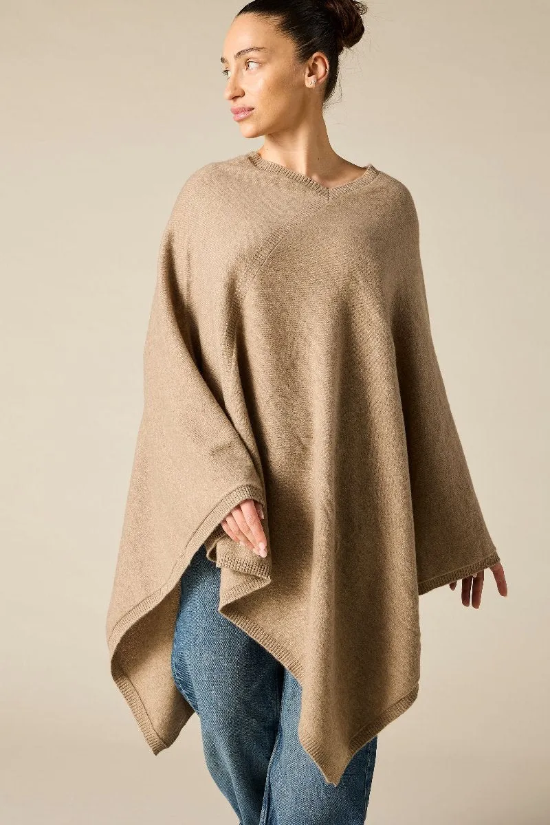 100% Cashmere Poncho (large)