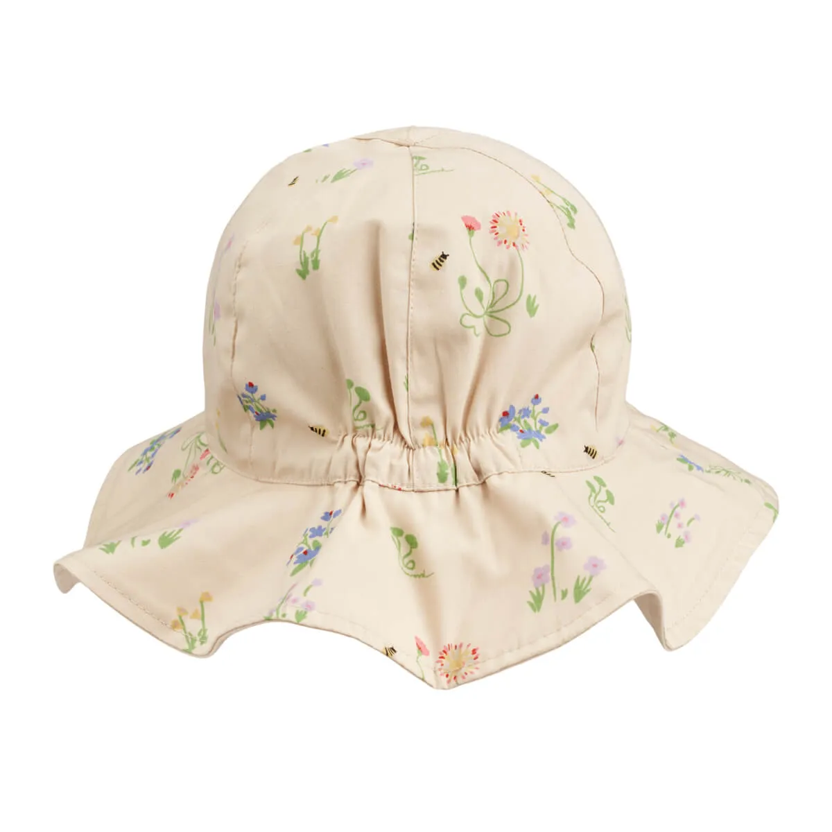 Amelia Reversible Sun Hat in Flora Sandy / Sandy by Liewood