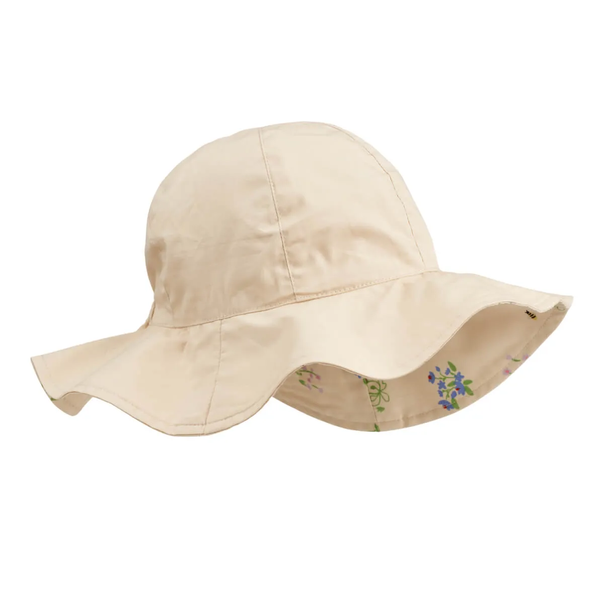 Amelia Reversible Sun Hat in Flora Sandy / Sandy by Liewood