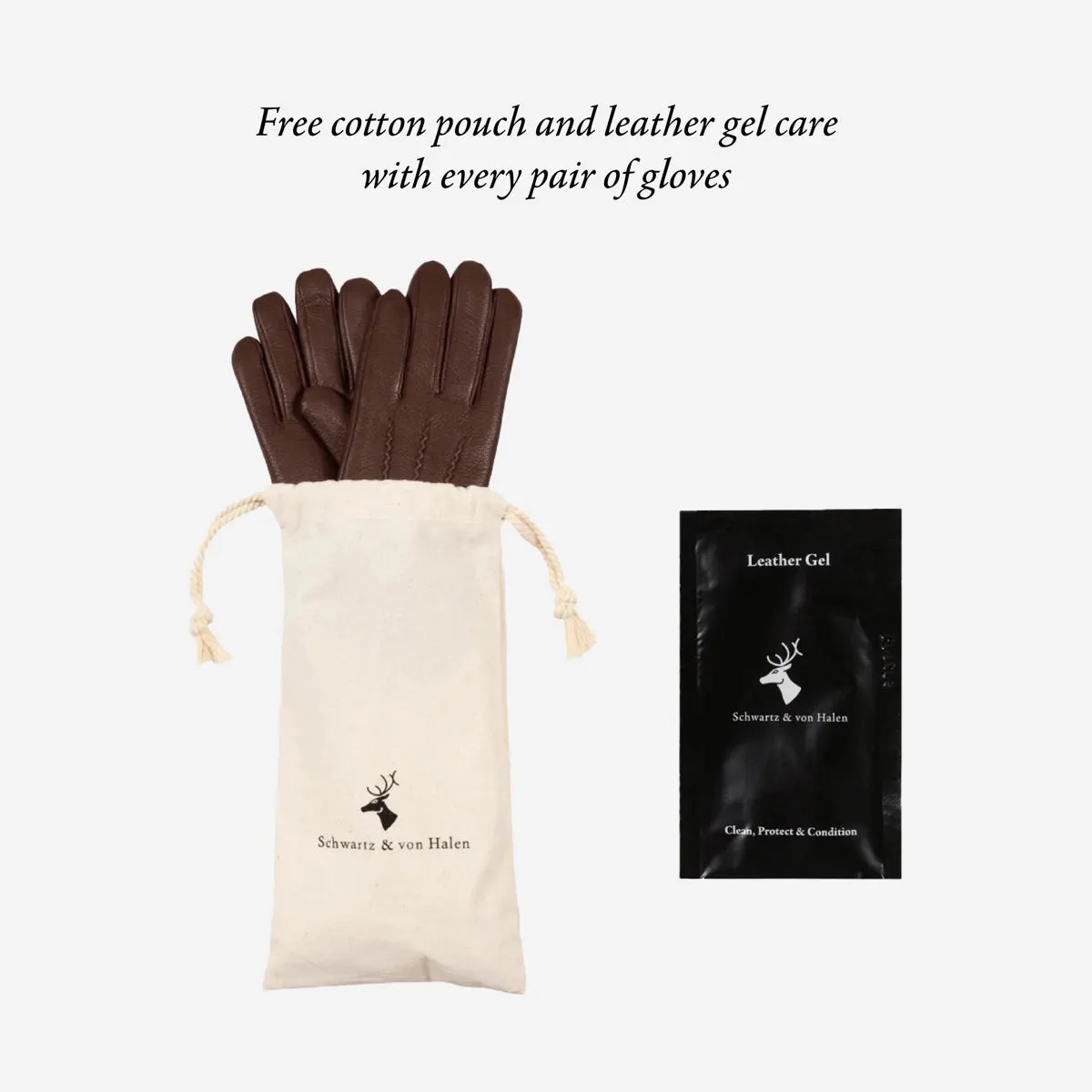 Austin (black) – luxurious driving gloves made of American deerskin leather