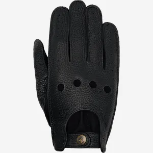 Austin (black) – luxurious driving gloves made of American deerskin leather