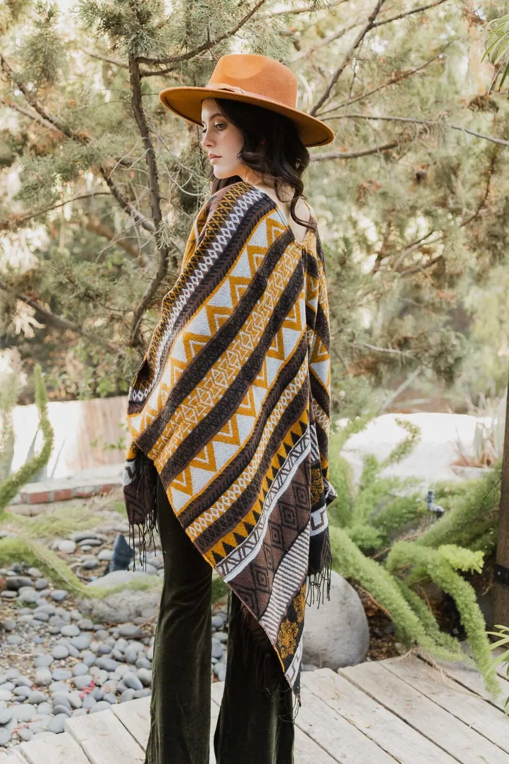 Aztec Inspired Go West Ruana