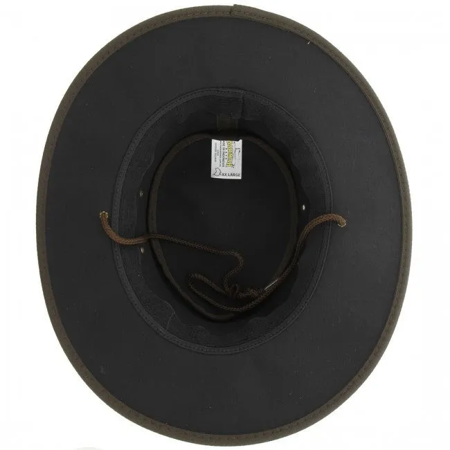 Barmah Hat | 1050 Canvas Oilskin Brown