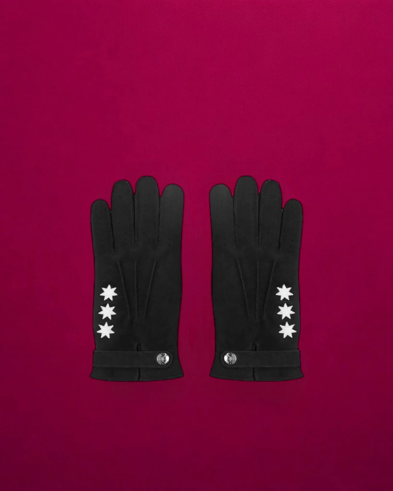 BLACK SHEARLING GLOVES