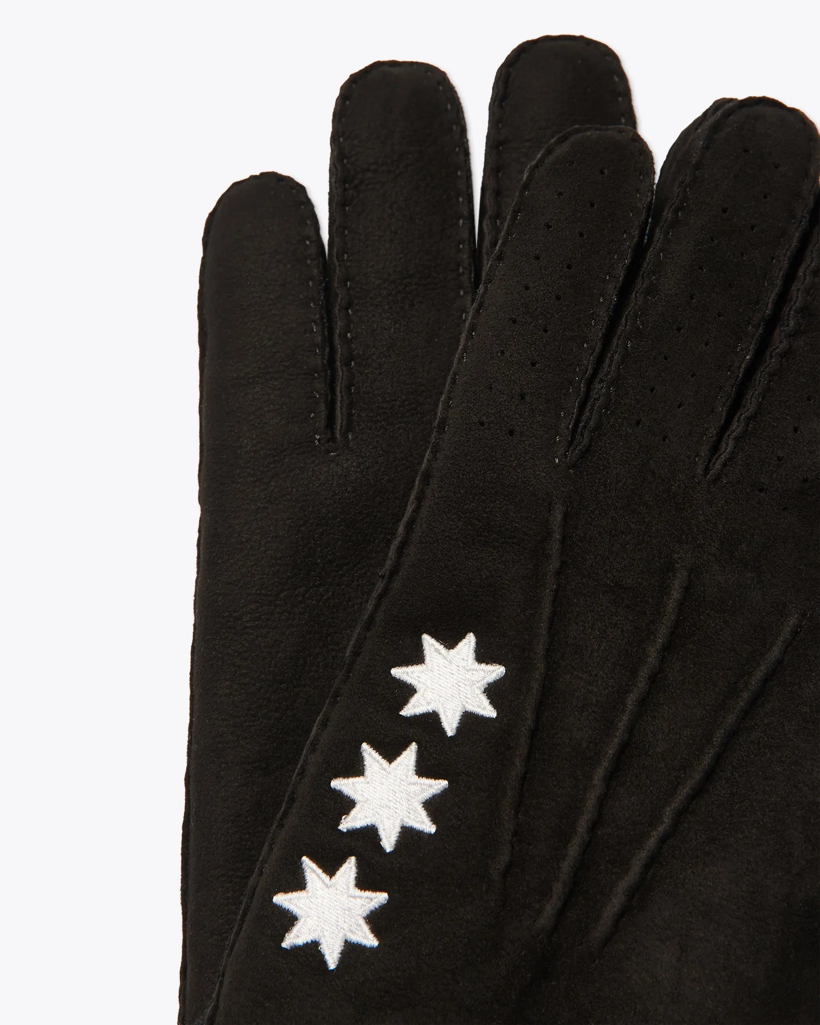 BLACK SHEARLING GLOVES