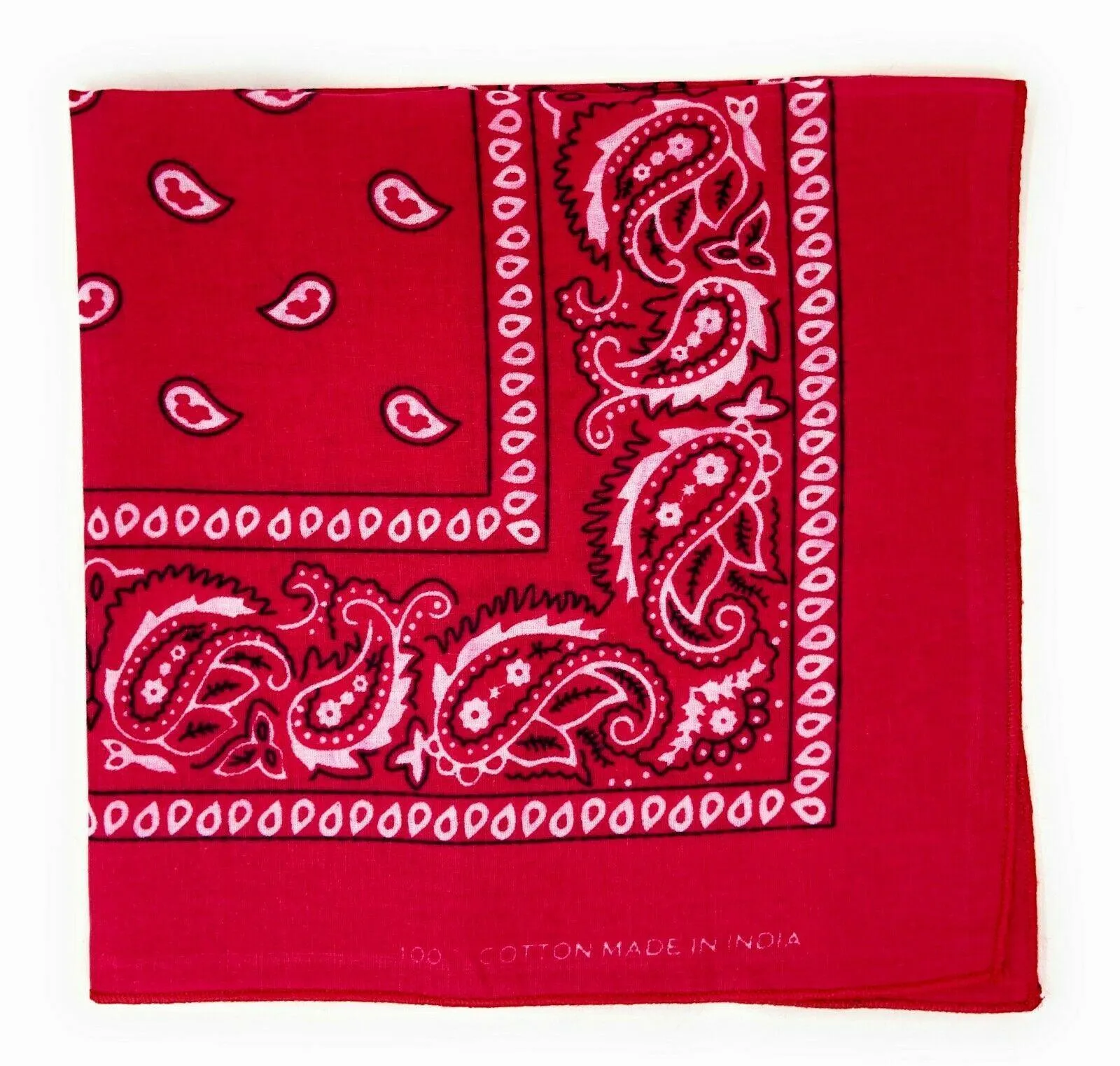 Casaba Paisley Printed Bandana 100% Cotton Neck Head Band Wrap Scarf Biker