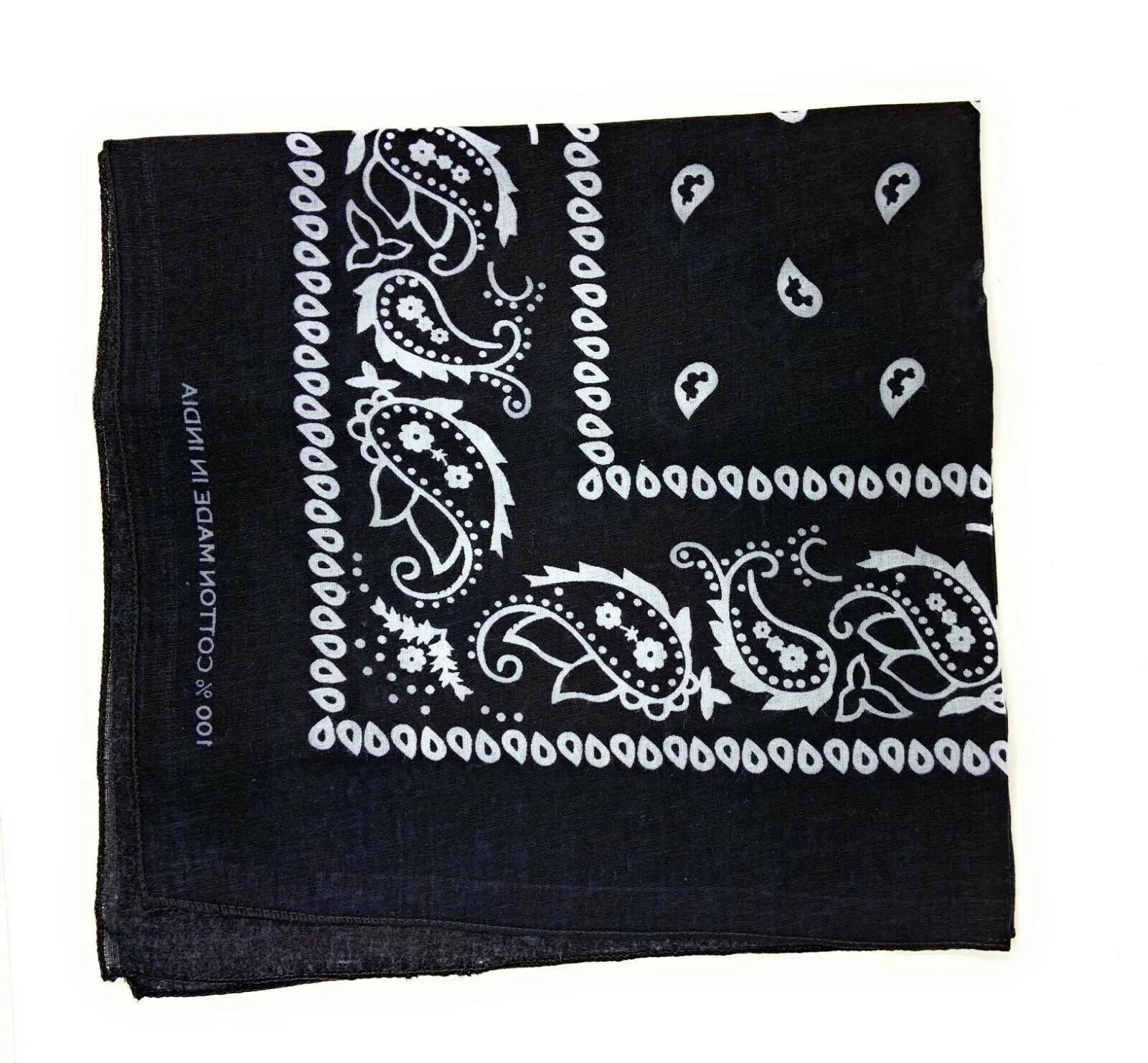 Casaba Paisley Printed Bandana 100% Cotton Neck Head Band Wrap Scarf Biker