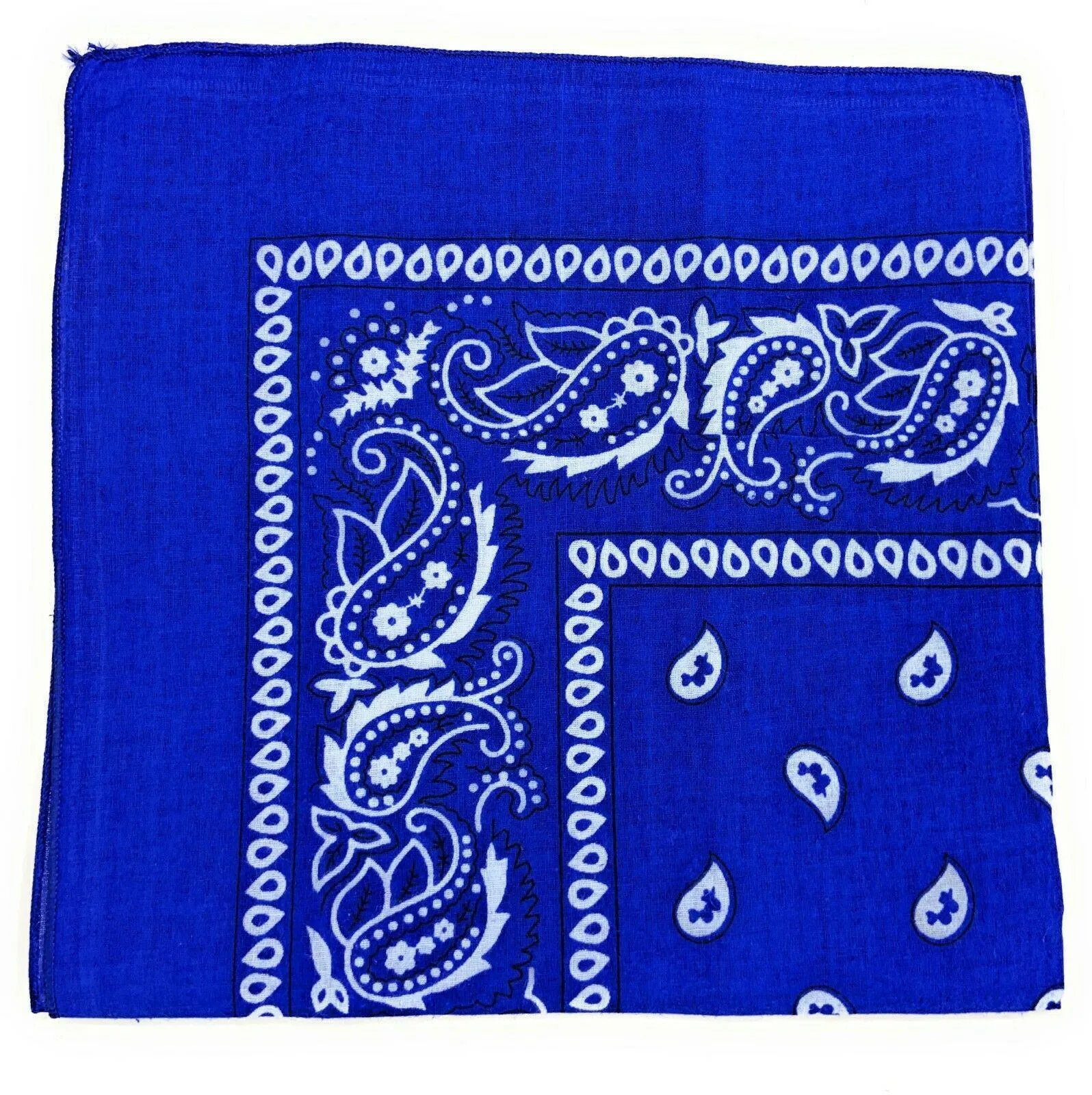 Casaba Paisley Printed Bandana 100% Cotton Neck Head Band Wrap Scarf Biker