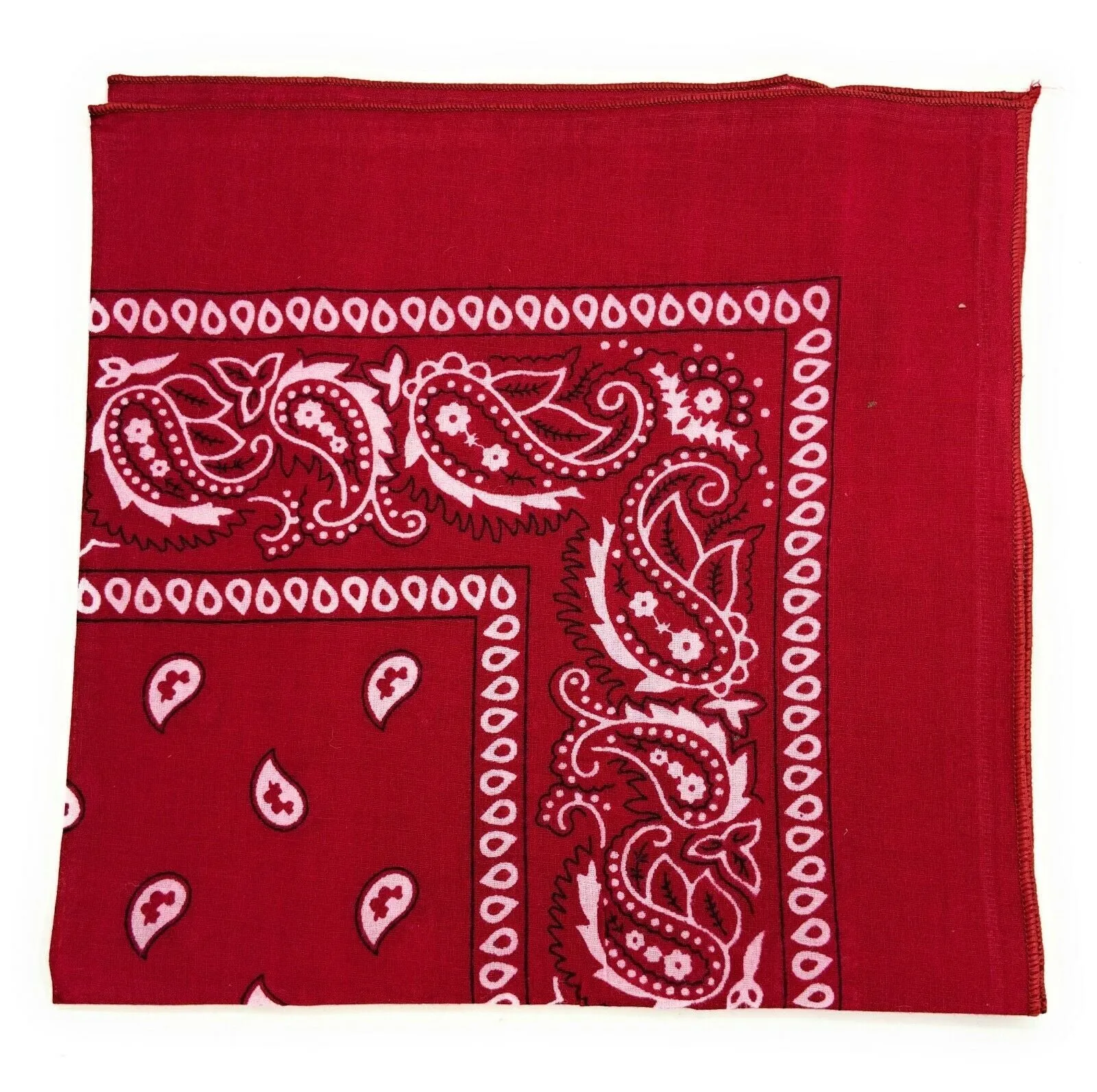 Casaba Paisley Printed Bandana 100% Cotton Neck Head Band Wrap Scarf Biker