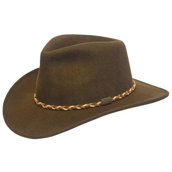 Conner Crushable Wool Outback Hat