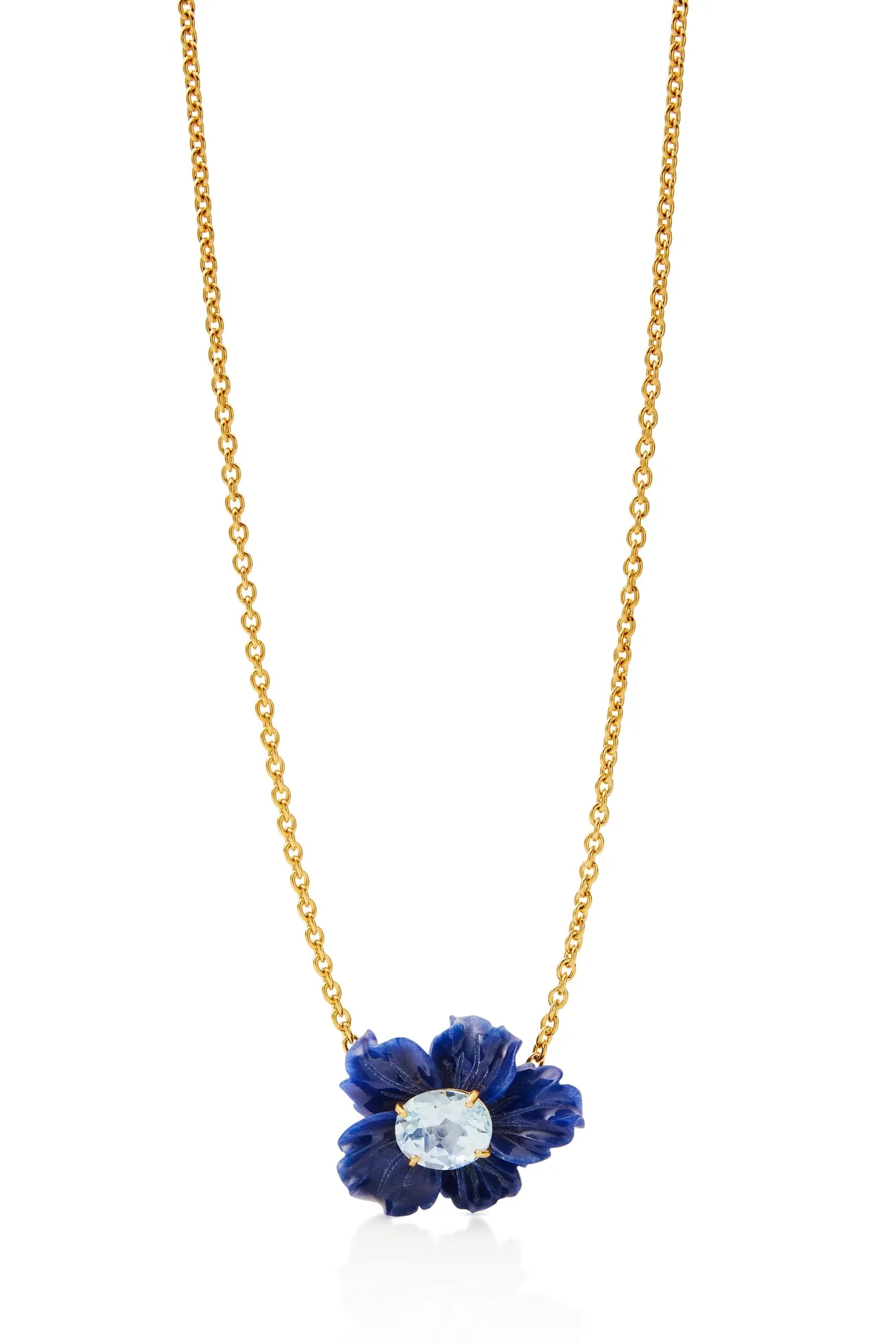 Dumortierite Flower Necklace