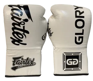 Fairtex Boxing Gloves BGLG1 GLORY Lace Up White