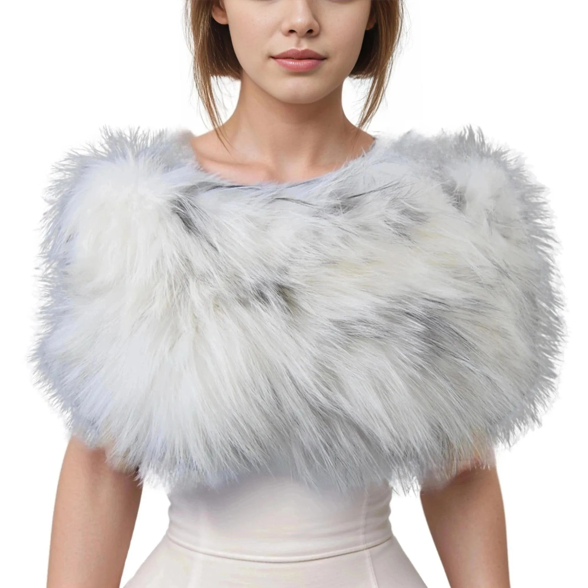 Fashion New Women's Natural Fox Fur Scarf Shawl Women's Fur Shawl Real Fox Fur Natural Fox Fur