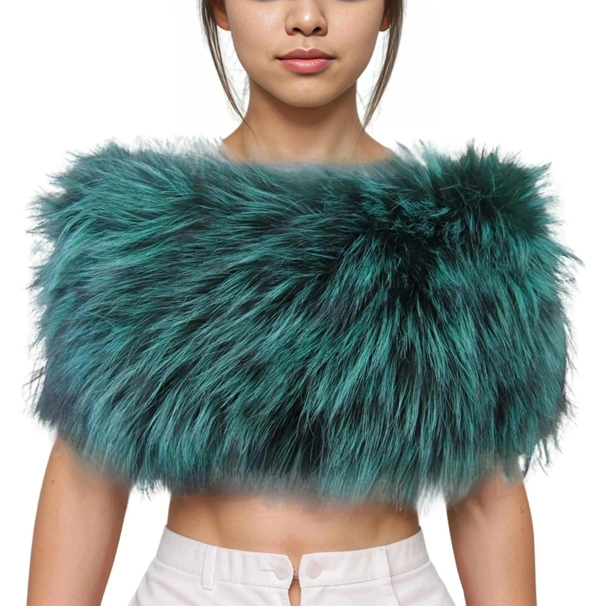 Fashion New Women's Natural Fox Fur Scarf Shawl Women's Fur Shawl Real Fox Fur Natural Fox Fur