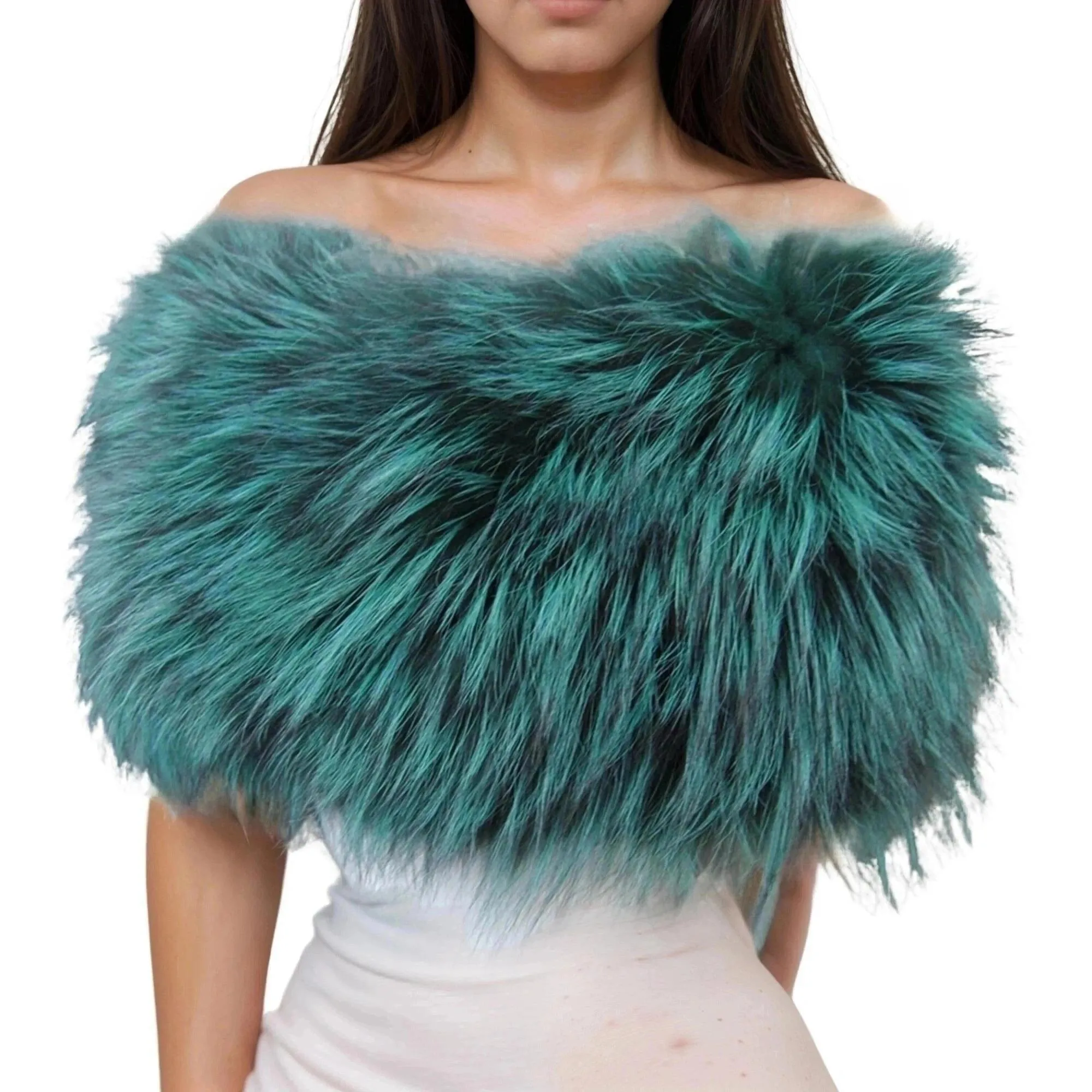 Fashion New Women's Natural Fox Fur Scarf Shawl Women's Fur Shawl Real Fox Fur Natural Fox Fur