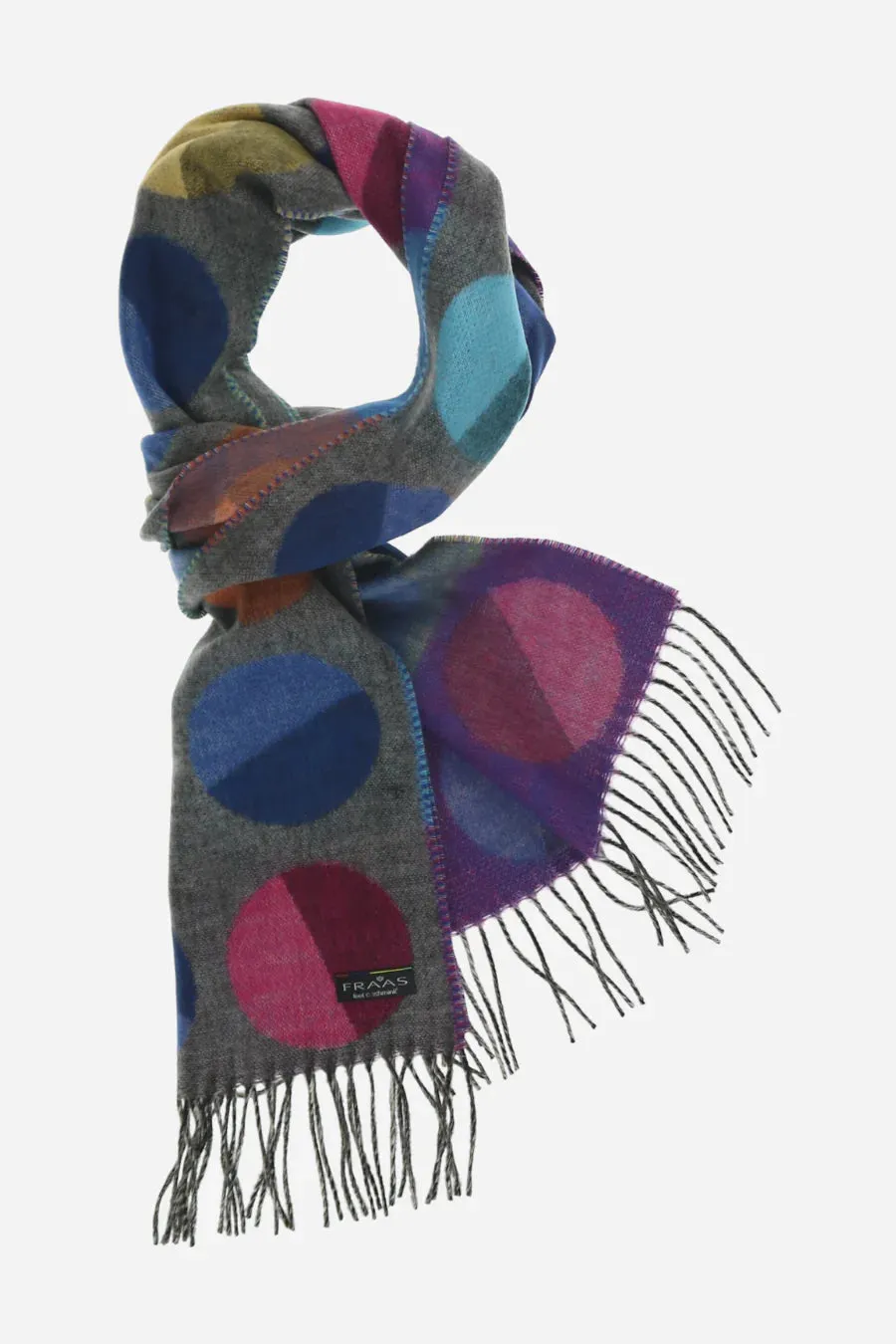 Fraas Divided Dots Woven Cashmink Scarf