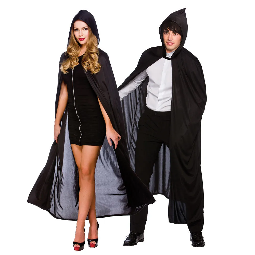 Hooded Cape - Black / 132cm