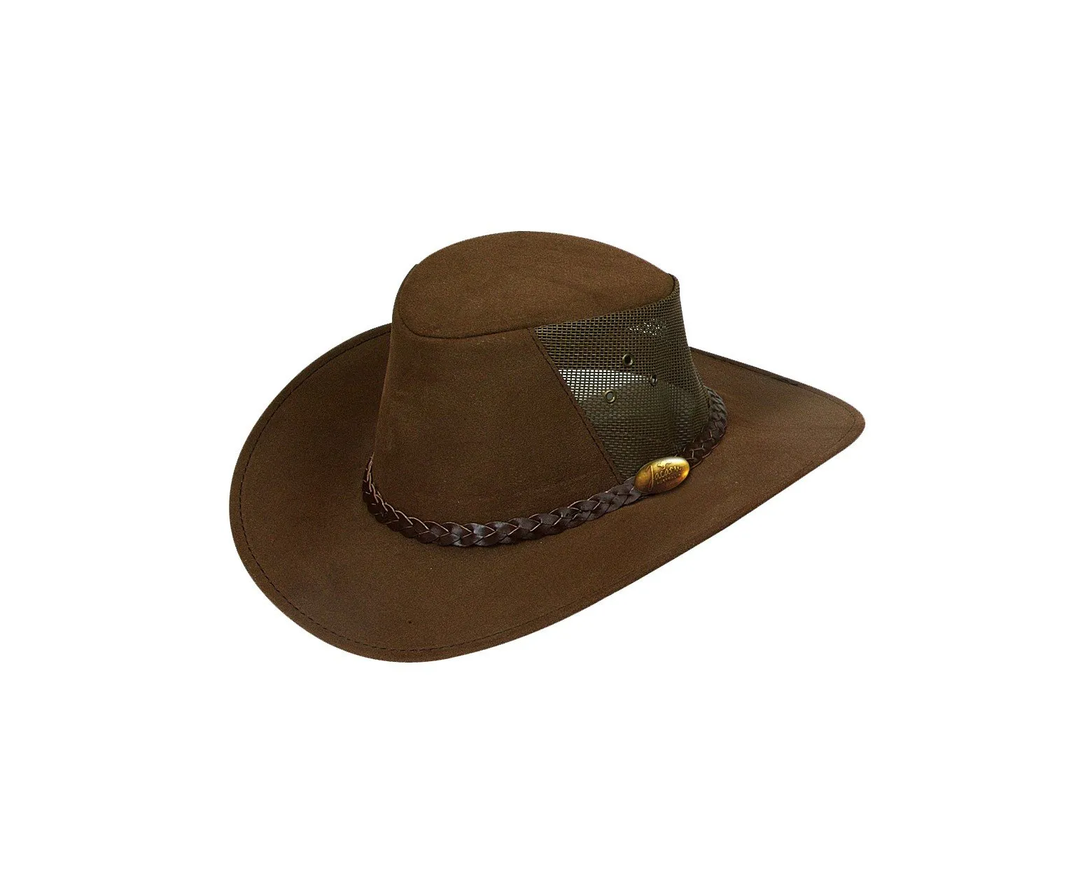 Jacaru Hats Golfer Lightweight Pu Suede - Brown