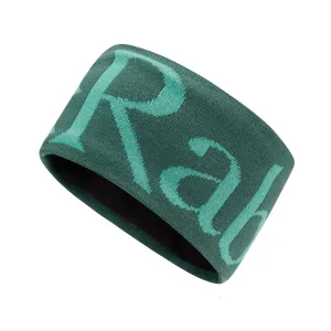 Knitted Logo Headband - Green Slate