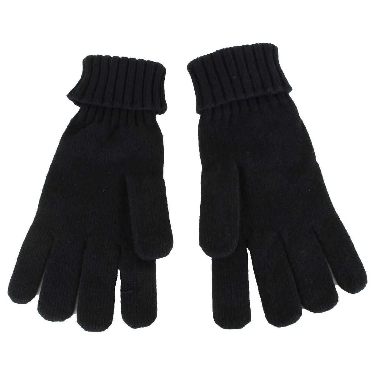 Lacoste Jersey Wool Gloves - Black