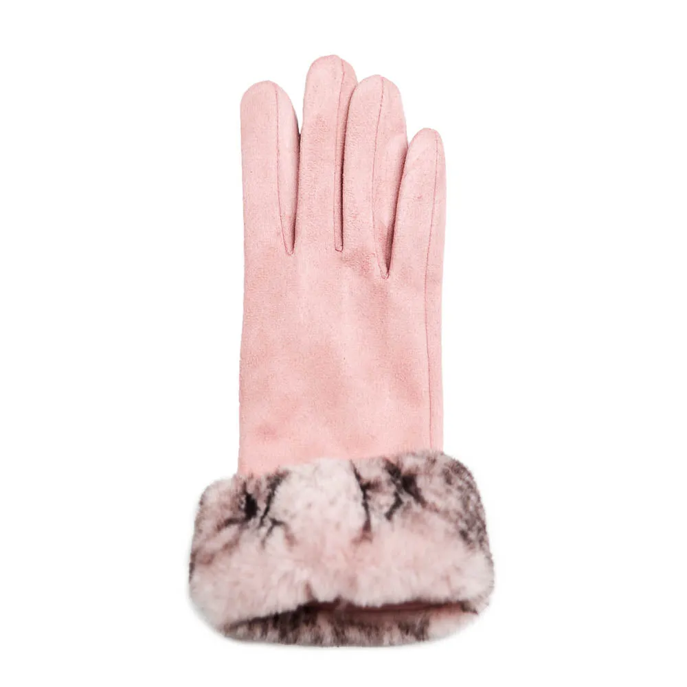 Leah Faux Suede Texting Glove