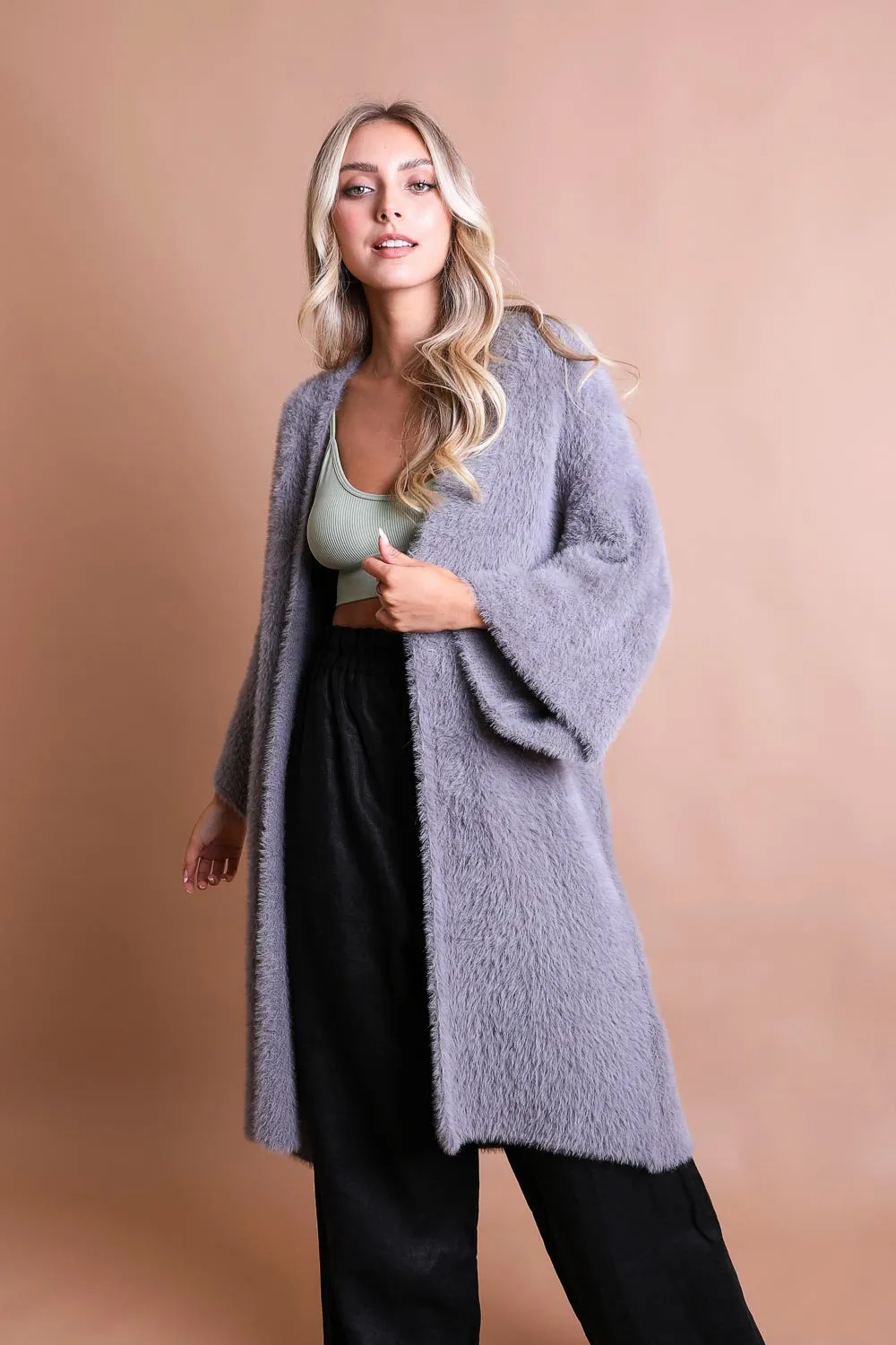 Luxe Mohair Knit Cardigan