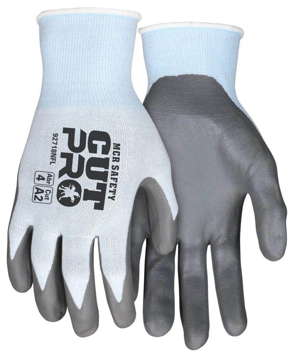 MCR Safety Cut Pro VP92718NF 18 Gauge Hypermax Shell Work Gloves, Blue Color, 1 Pair