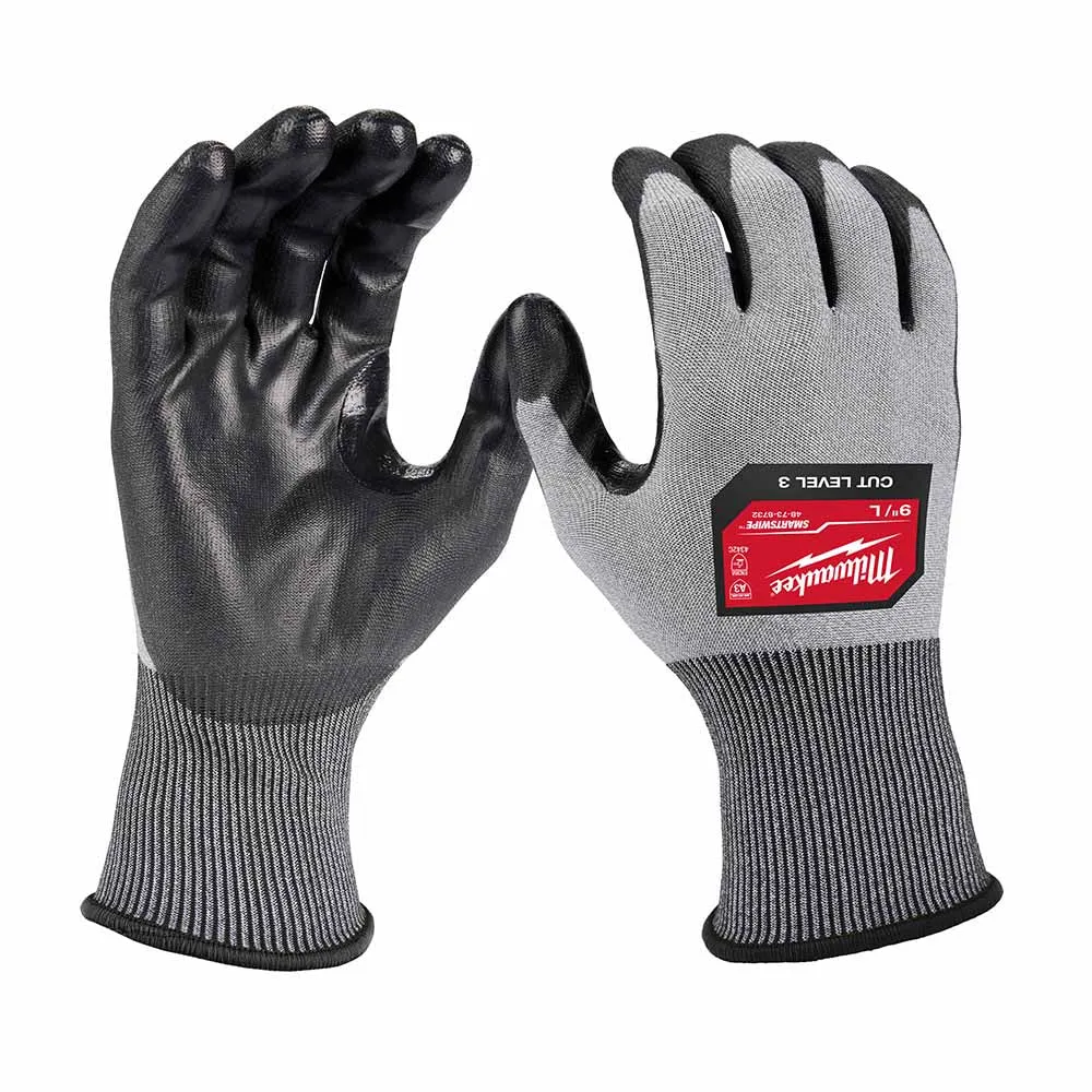 Milwaukee 48-73-8732B High Dexterity A3 Polyurethane Dipped Gloves - Large