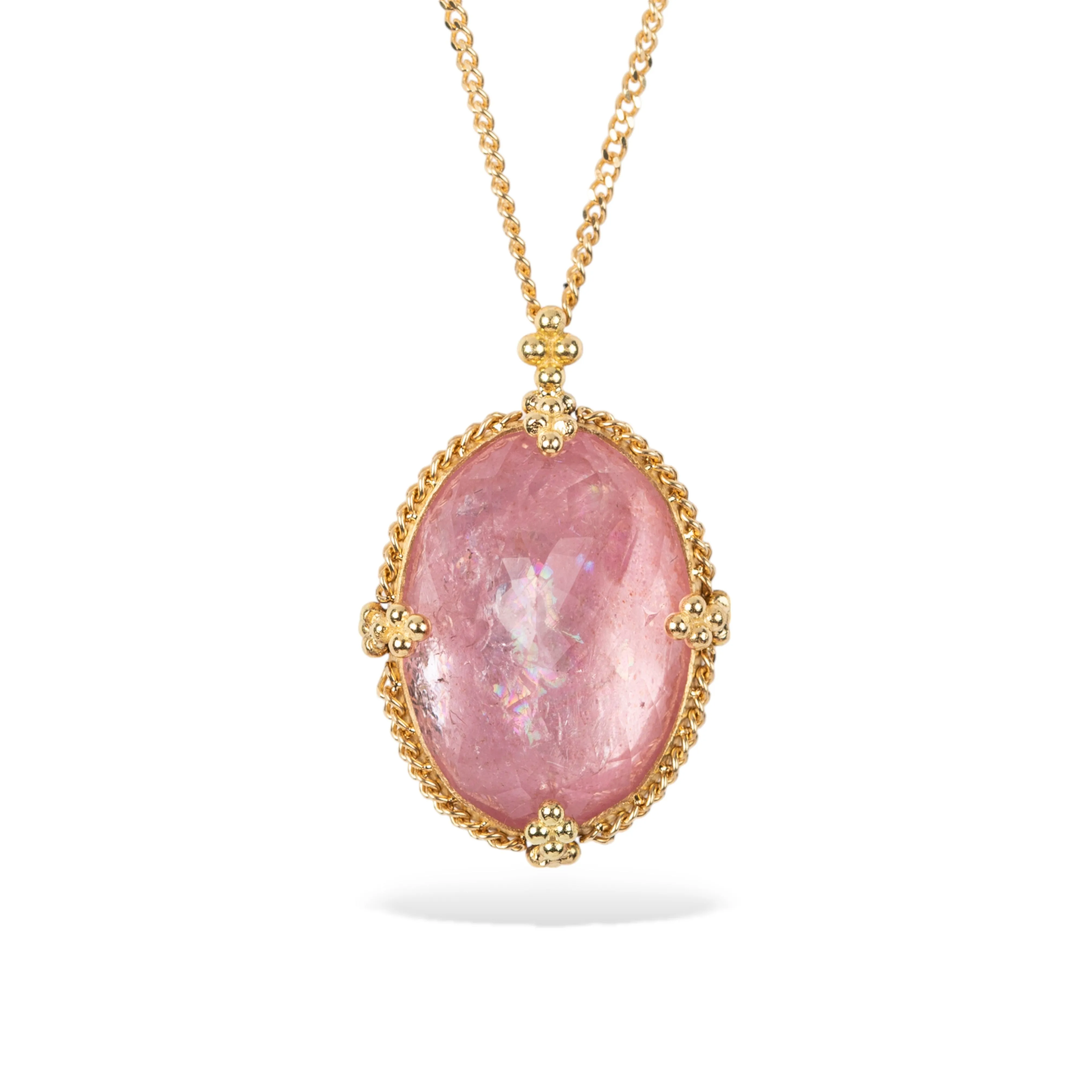 Morganite Statement Necklace