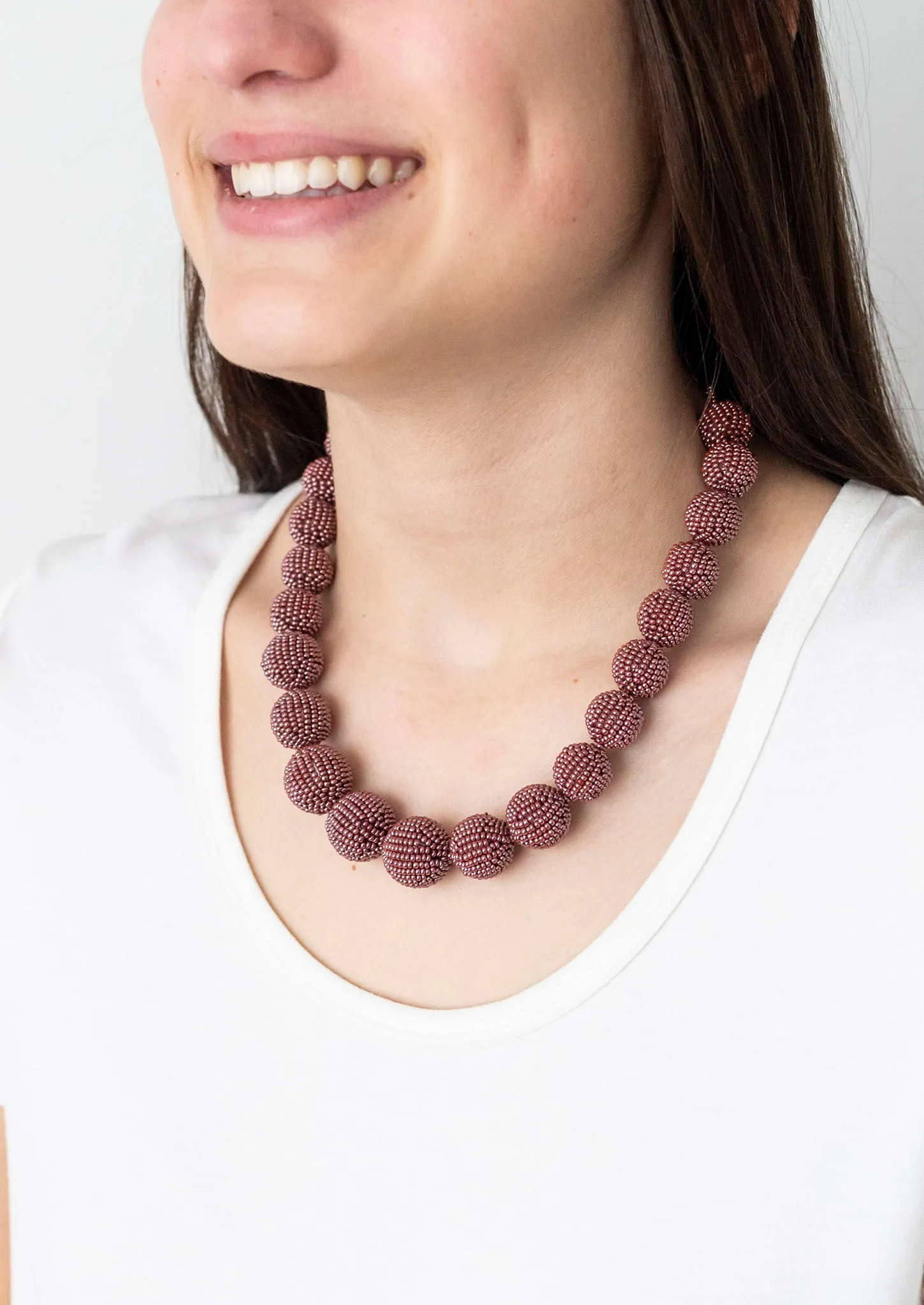 **NEW** <br>The Olivia Necklace<br> Mulberry