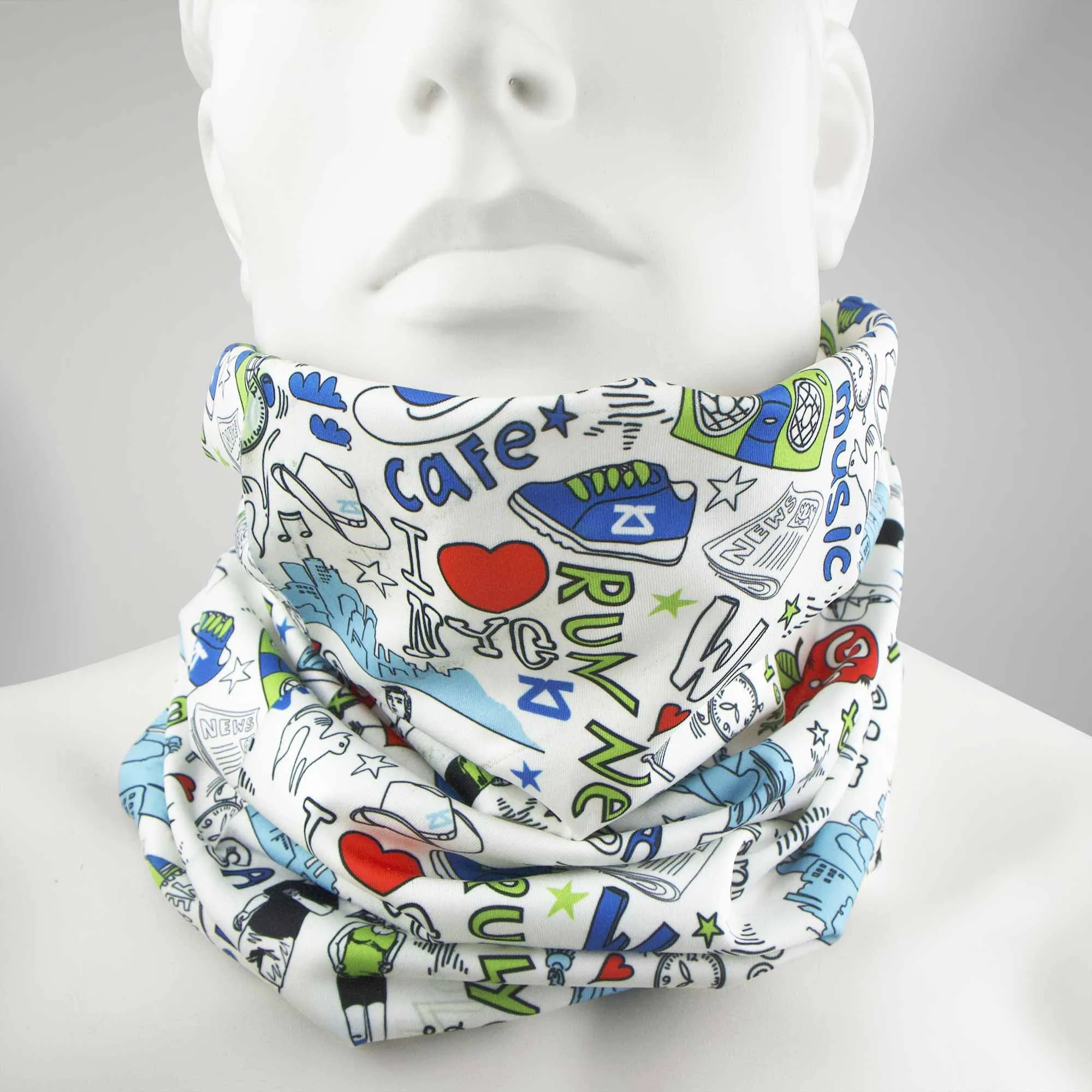 New York Doodle Multi-Use Neck Gaiter & Headwear