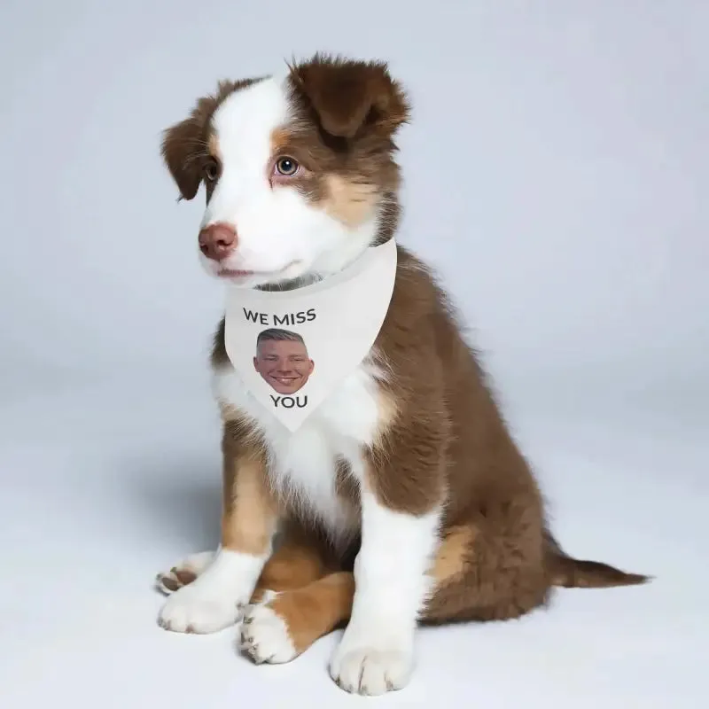 Personalized Dog Bandana for Your Furry Friend Who Misses