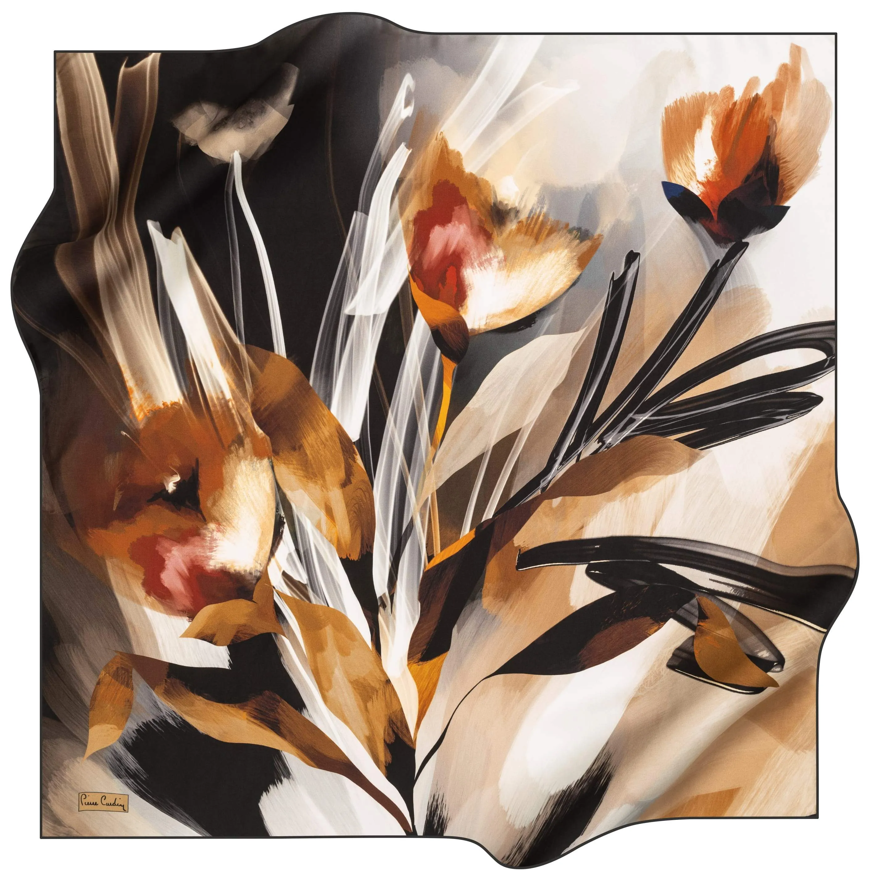 Pierre Cardin Floral Silk Scarf No. 12