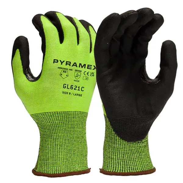 Pyramex Micro-Foam Nitrile A5 Gloves GL621C 12 pairs