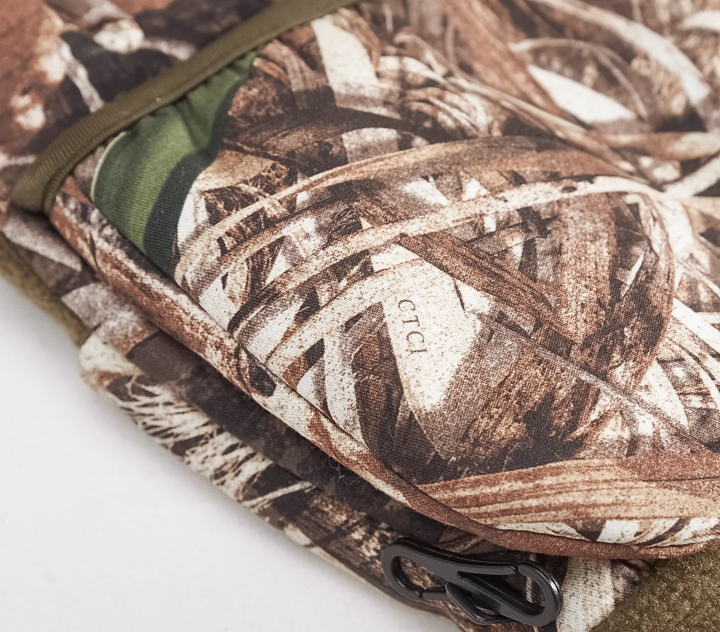 "Bulls-eye" Stretch Fleece Fingerless Pop-Top Mitten - Realtree® MAX-5®