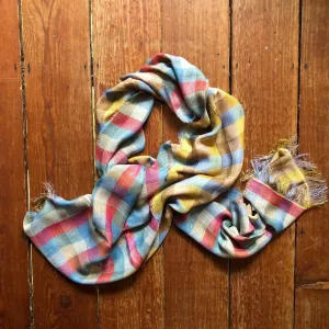 Scarf - Cotton - Reversible Multi Check