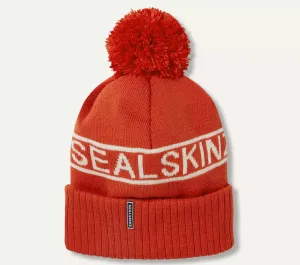 Sealskinz Heacham Waterproof Bobble Hat Orange