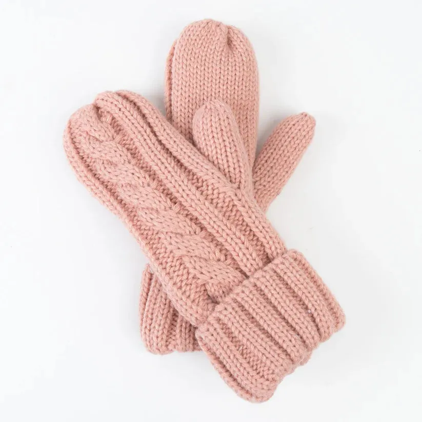 Sierra Cable Knit Mittens