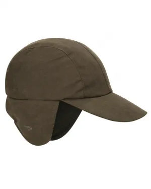 Struther Waterproof Hunt Cap Dark Green