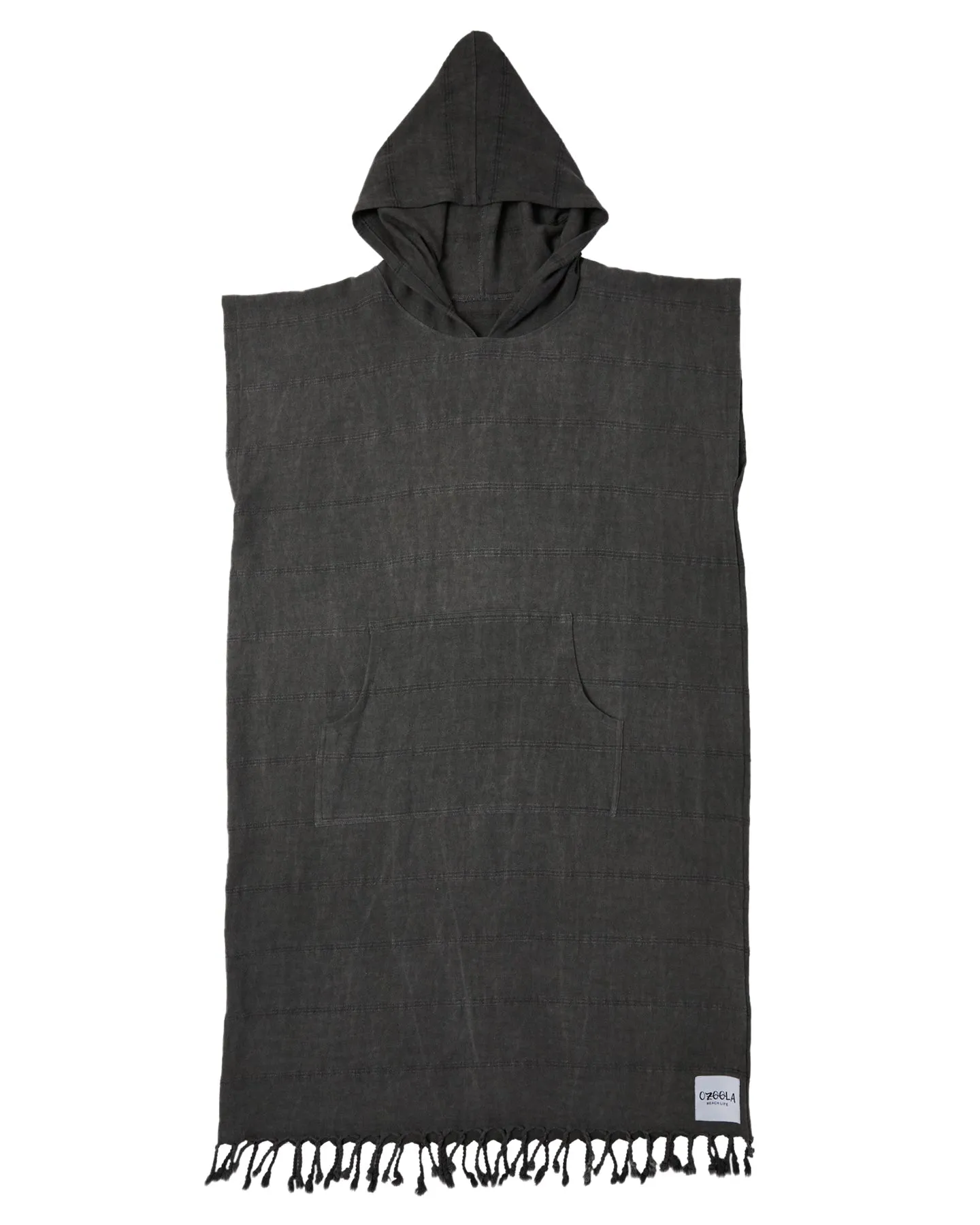 Surf Poncho/Hooded Towel - Charcoal