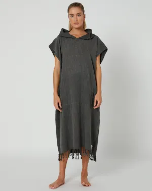 Surf Poncho/Hooded Towel - Charcoal