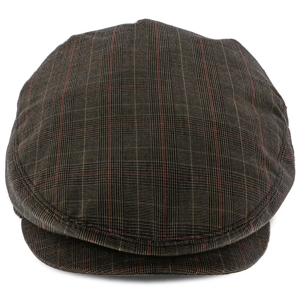 The Fairway - Walrus Hats Brown/Red Plaid Polyester Ivy Cap