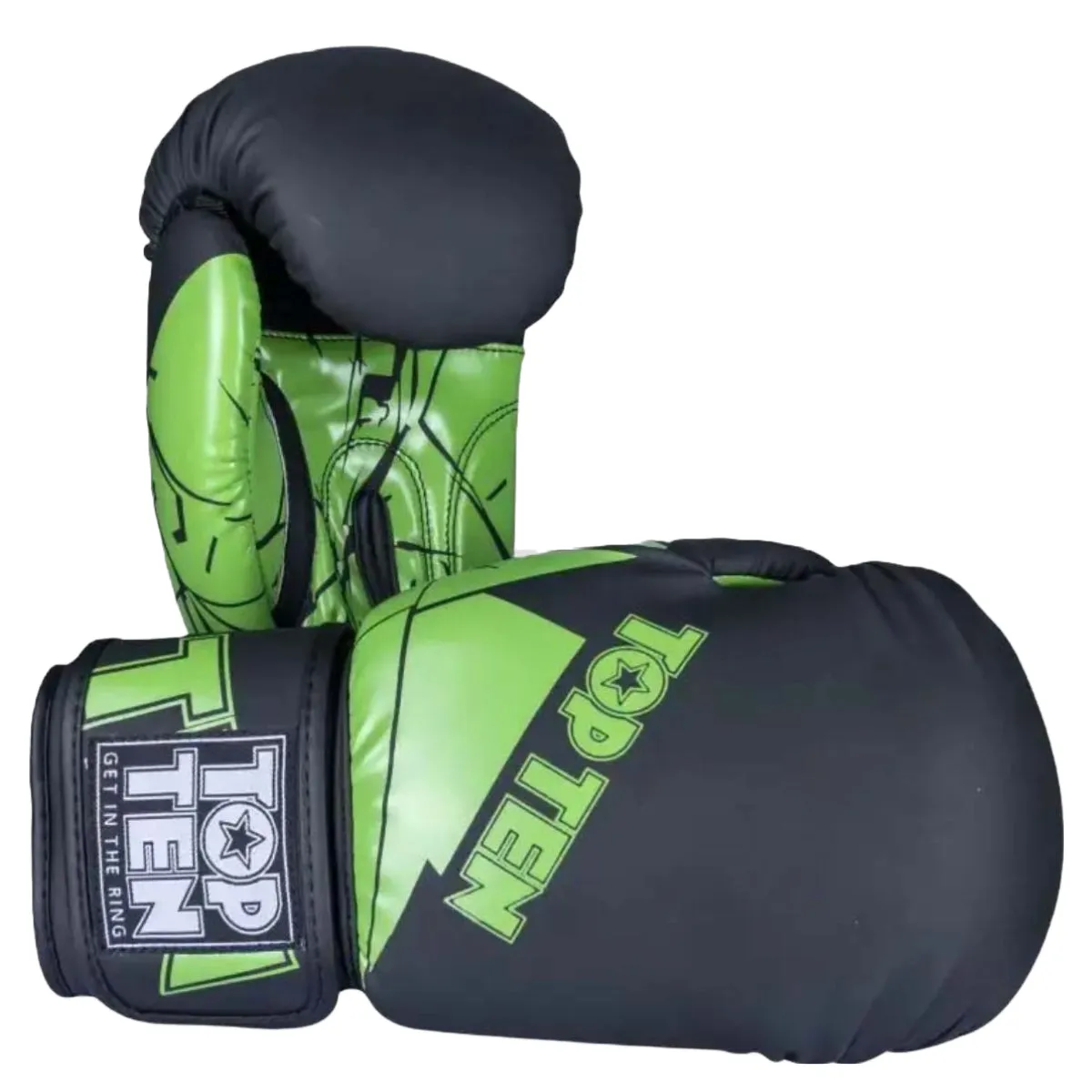 Top Ten The Splitter Boxing Gloves Black/Green