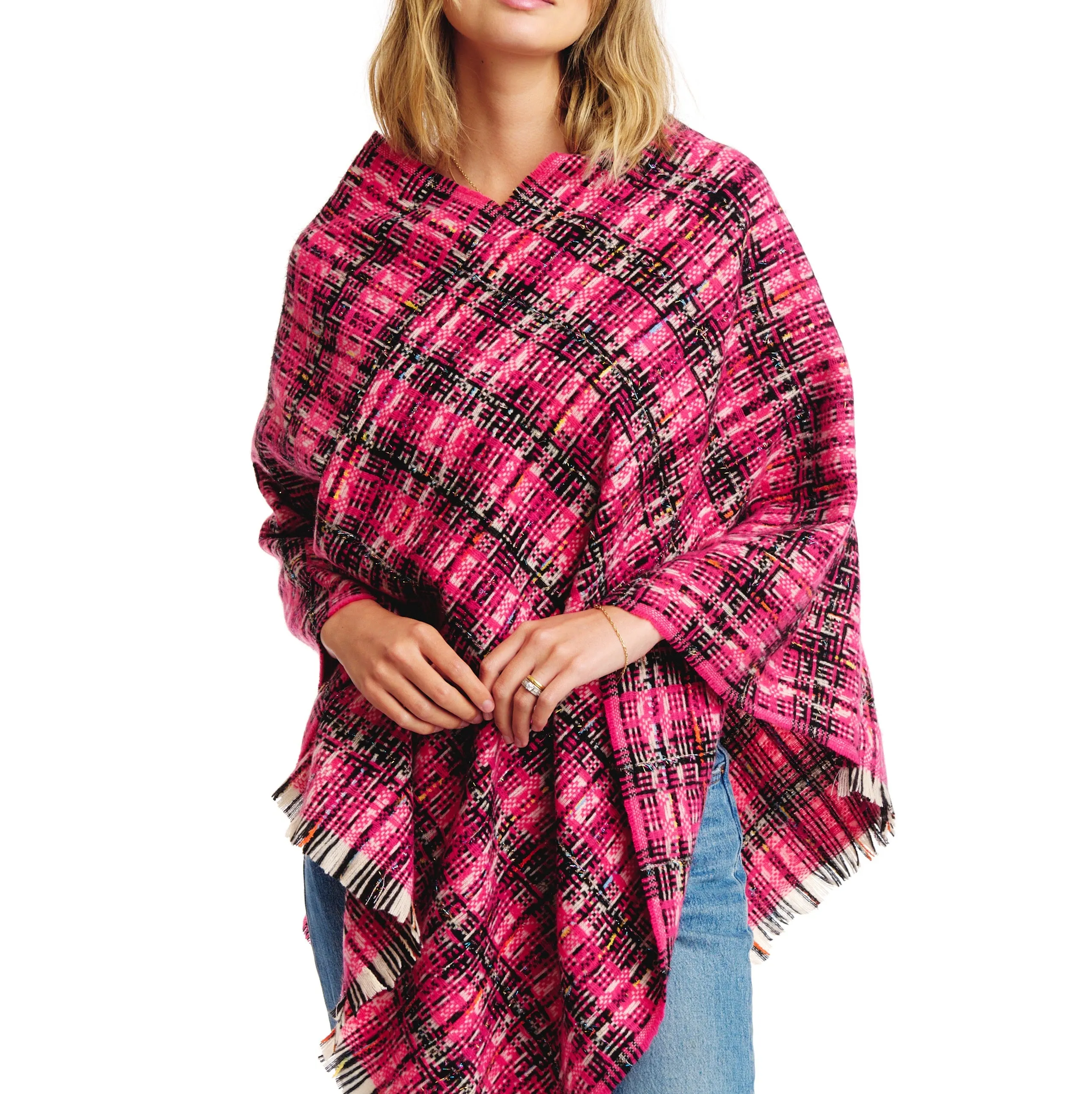 Tweed Please Luxe Poncho